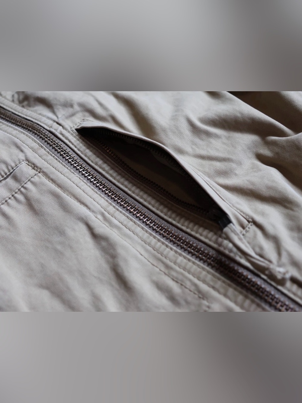 Madewell Fleet Utility Jacket Khaki Beige 100% Cotton Cargo Gorpcore Womens XS - Picture 10 of 16